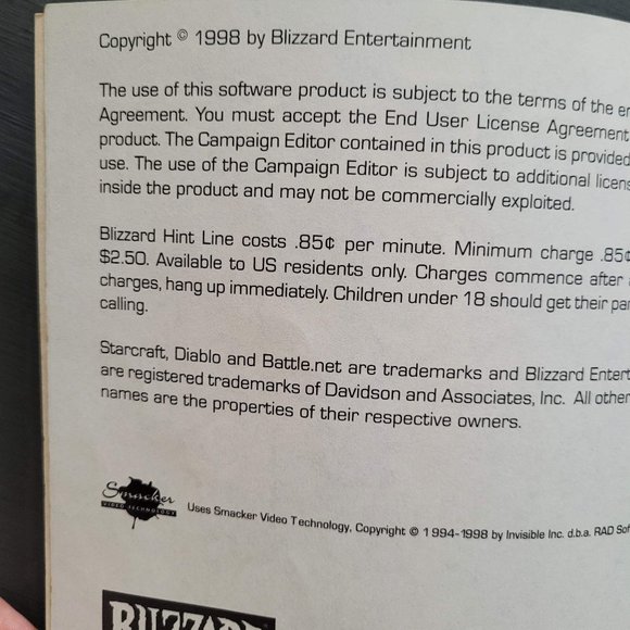 Star Craft Game Manual - 1998 Blizzard Entertainment - Picture 4 of 14